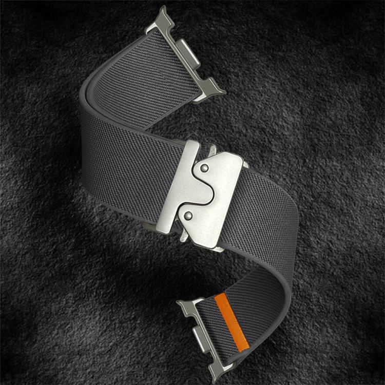 For Samsung Galaxy Watch8 / Watch8 Classic Parachute Buckle Stretch Nylon Watch Band(Dark Gray) - free shipping - PMC TechLife - Order now!