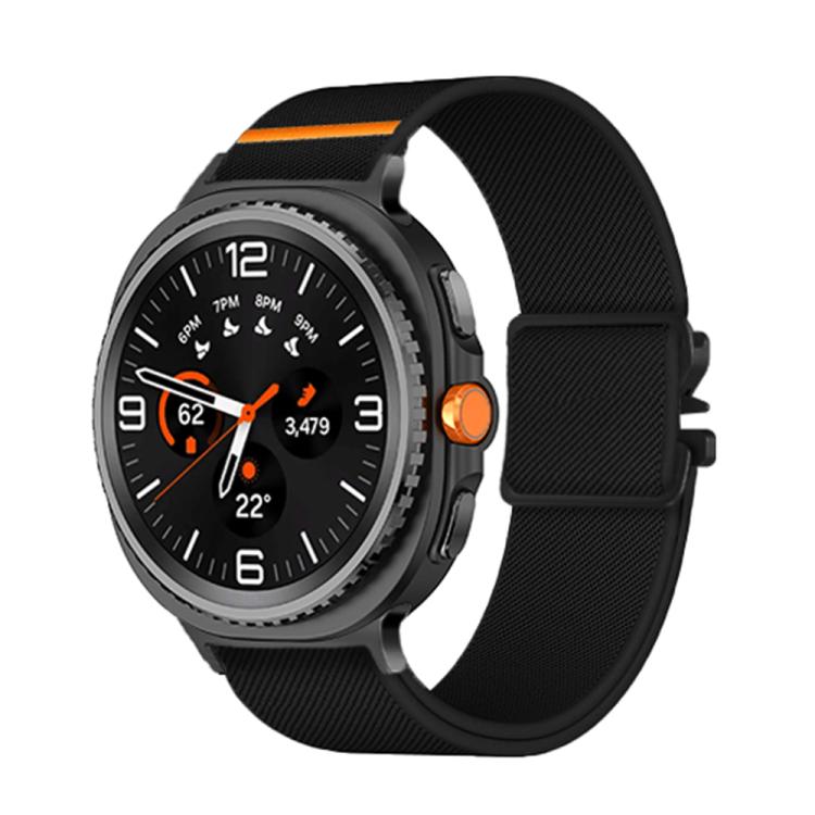 For Samsung Galaxy Watch8 / Watch8 Classic Parachute Buckle Stretch Nylon Watch Band(Black) - free shipping - PMC TechLife - Order now!