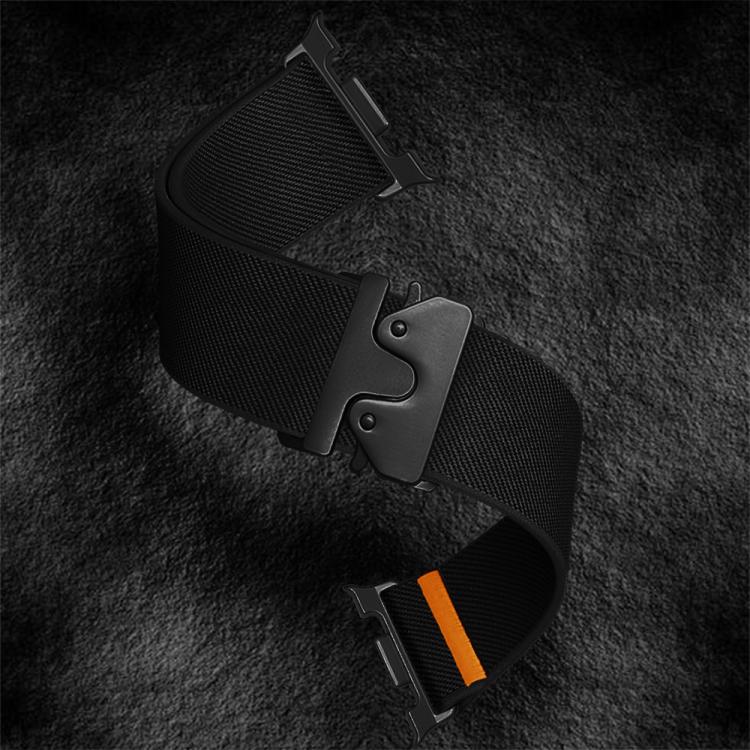 For Samsung Galaxy Watch8 / Watch8 Classic Parachute Buckle Stretch Nylon Watch Band(Black) - free shipping - PMC TechLife - Order now!