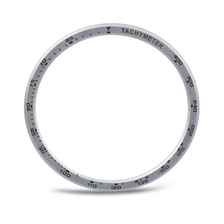 For Samsung Galaxy Watch8 44mm Speed Bezel and Solid Color Stitched Silicone Watch Band(Light Blue Silver) - free shipping - PMC TechLife - Order now!
