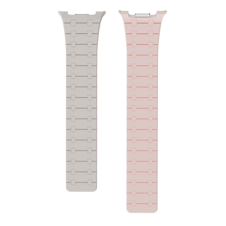 For Samsung Galaxy Watch8 / Watch8 Classic Integrated Magnetic Silicone Watch Band(Starlight+Pink) - free shipping - PMC TechLife - Order now!