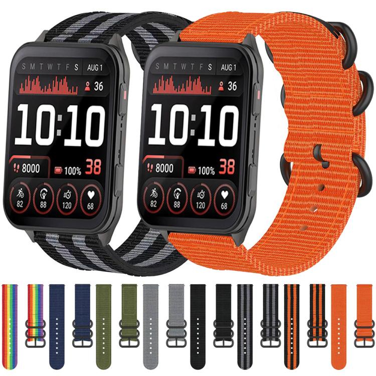 For Garmin Venu X1 Ring Buckle Nylon Canvas Watch Band(Orange) - free shipping - PMC TechLife - Order now!
