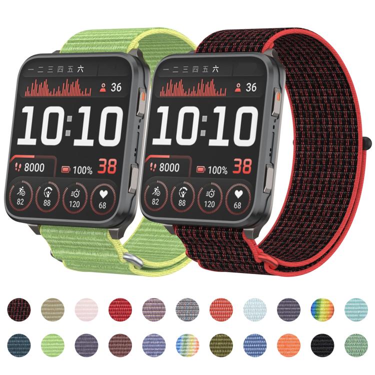 For Garmin Venu X1 Two Section Metal Ring Nylon Hook and Loop Fastener Watch Band(Light Yellow) - free shipping - PMC TechLife - Order now!