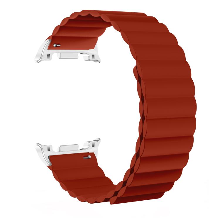 For Samsung Galaxy Watch8 / Watch8 Classic Magnetic Silicone Watch Band(Red) - free shipping - PMC TechLife - Order now!