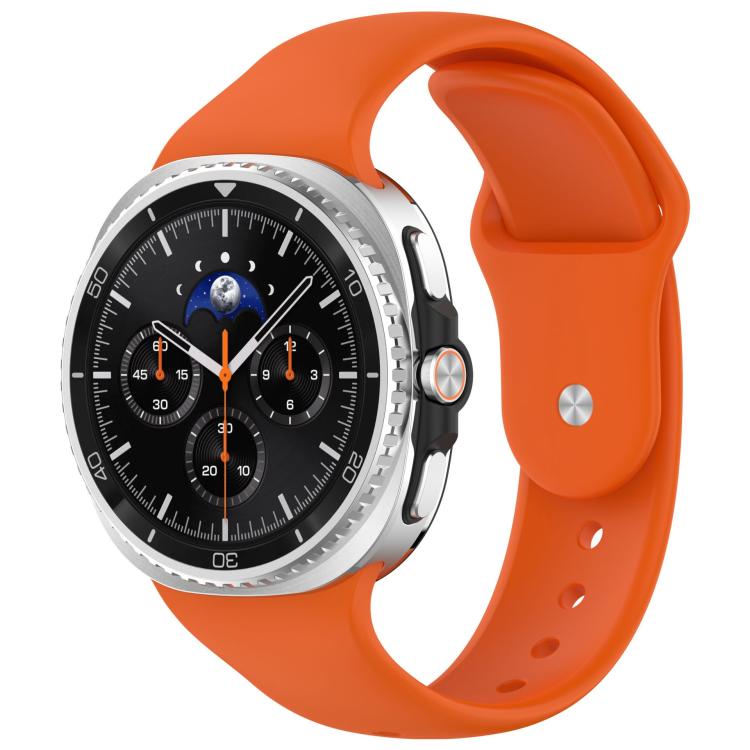 For Samsung Galaxy Watch8 / Watch8 Classic Reverse Buckle Silicone Watch Band(Orange) - free shipping - PMC TechLife - Order now!