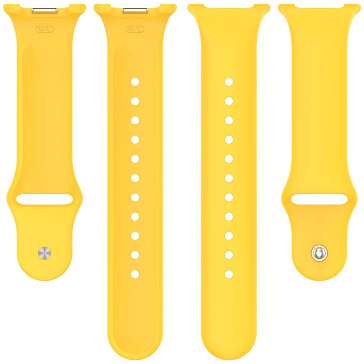For Samsung Galaxy Watch8 / Watch8 Classic Reverse Buckle Silicone Watch Band(Yellow) - free shipping - PMC TechLife - Order now!