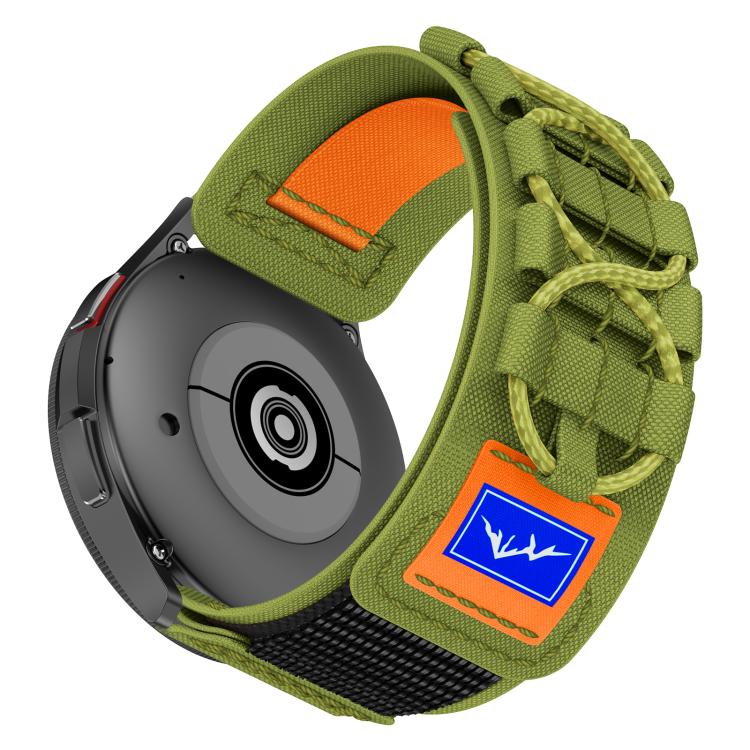 20mm Universal Braided Cord Nylon Hook and Loop Fastener Watch Band(Green) - free shipping - PMC TechLife - Order now!