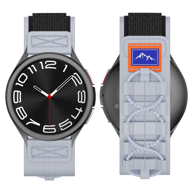 22mm Universal Braided Cord Nylon Hook and Loop Fastener Watch Band(Gray) - free shipping - PMC TechLife - Order now!