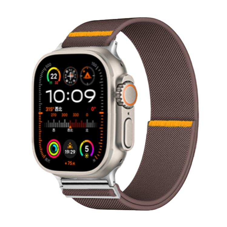 For Apple Watch 46mm / 49mm / 45mm / 44mm Adjustable Single Loop Elastic Nylon Watch Band(Smokey Purple) - free shipping - PMC TechLife - Order now!