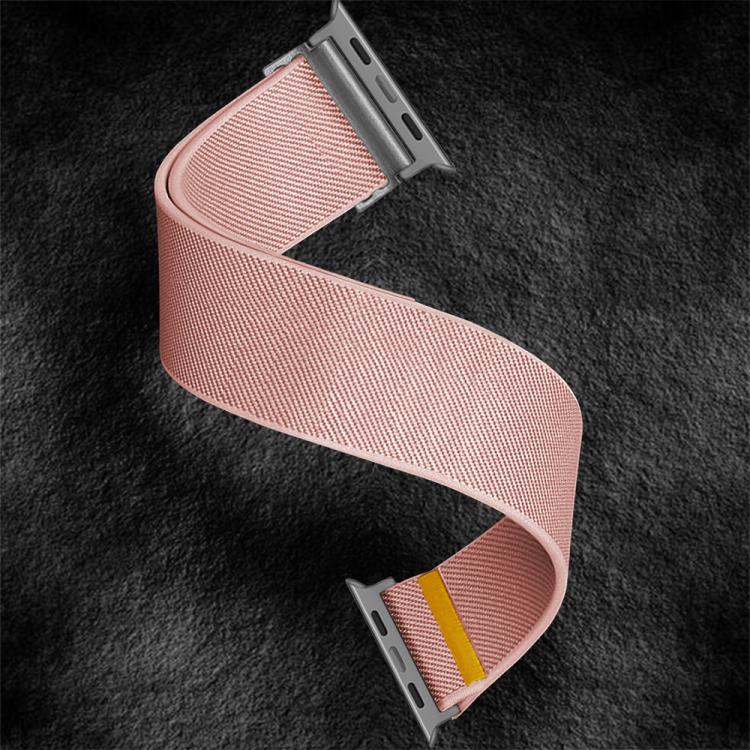 For Apple Watch 42mm / 41mm / 40mm / 38mm Adjustable Single Loop Elastic Nylon Watch Band(Pink) - free shipping - PMC TechLife - Order now!