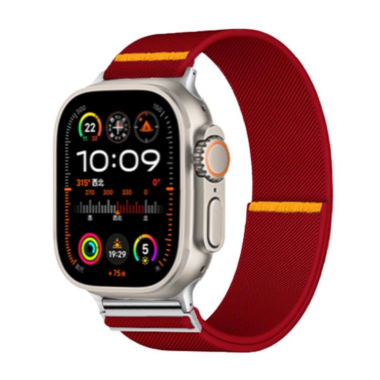 For Apple Watch 42mm / 41mm / 40mm / 38mm Adjustable Single Loop Elastic Nylon Watch Band(Red) - free shipping - PMC TechLife - Order now!