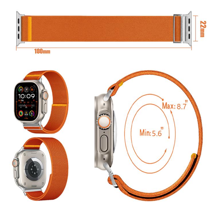 For Apple Watch 42mm / 41mm / 40mm / 38mm Adjustable Single Loop Elastic Nylon Watch Band(Gray) - free shipping - PMC TechLife - Order now!