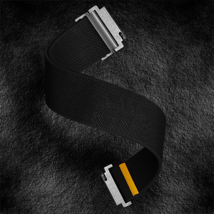 18mm Adjustable Single Loop Elastic Nylon Watch Band(Black) - free shipping - PMC TechLife - Order now!