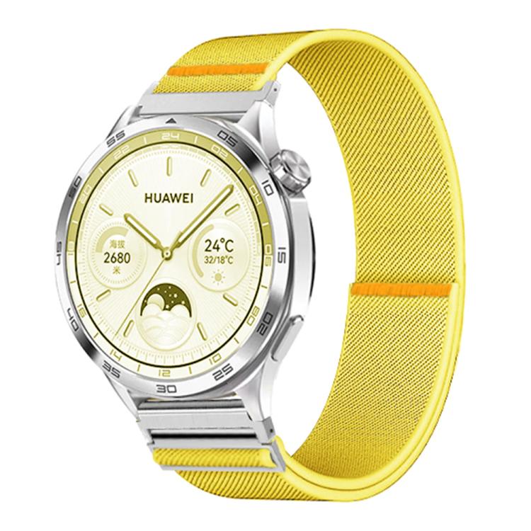 22mm Adjustable Single Loop Elastic Nylon Watch Band(Yellow) - free shipping - PMC TechLife - Order now!