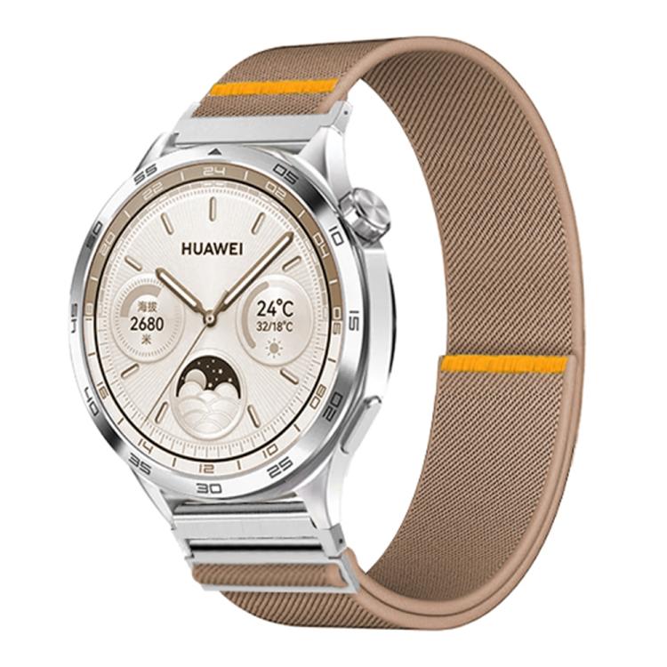 22mm Adjustable Single Loop Elastic Nylon Watch Band(Milk Tea) - free shipping - PMC TechLife - Order now!