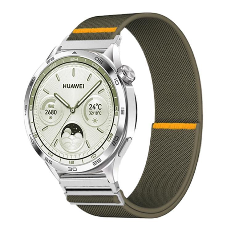 22mm Adjustable Single Loop Elastic Nylon Watch Band(Army Green) - free shipping - PMC TechLife - Order now!