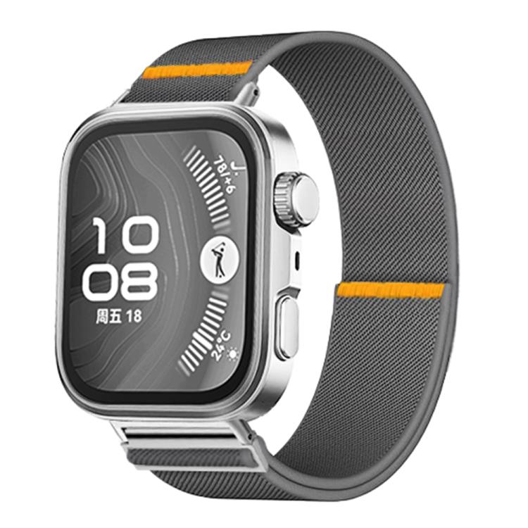 For Huawei Watch Fit3 / Fit4 / Fit4 Pro Adjustable Single Loop Elastic Nylon Watch Band(Gray) - free shipping - PMC TechLife - Order now!