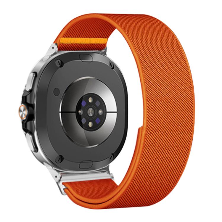 For Samsung Galaxy Watch8 / Watch8 Classic Adjustable Single Loop Elastic Nylon Watch Band(Orange) - free shipping - PMC TechLife - Order now!