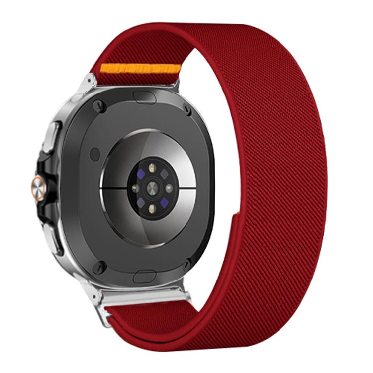 For Samsung Galaxy Watch8 / Watch8 Classic Adjustable Single Loop Elastic Nylon Watch Band(Red) - free shipping - PMC TechLife - Order now!