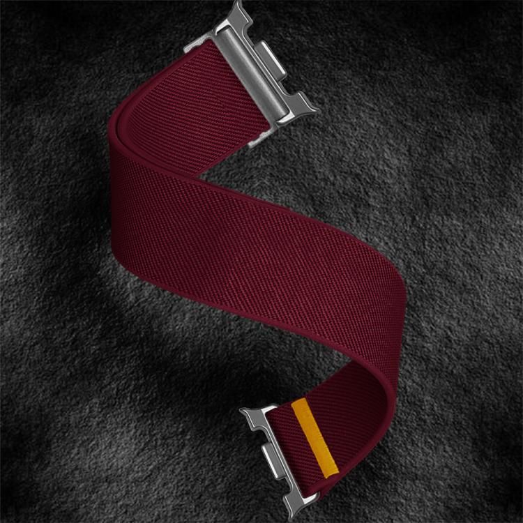 For Samsung Galaxy Watch8 / Watch8 Classic Adjustable Single Loop Elastic Nylon Watch Band(Wine Red) - free shipping - PMC TechLife - Order now!