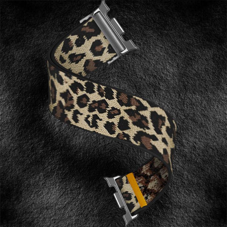 For Samsung Galaxy Watch8 / Watch8 Classic Adjustable Single Loop Elastic Nylon Watch Band(Leopard Print) - free shipping - PMC TechLife - Order now!