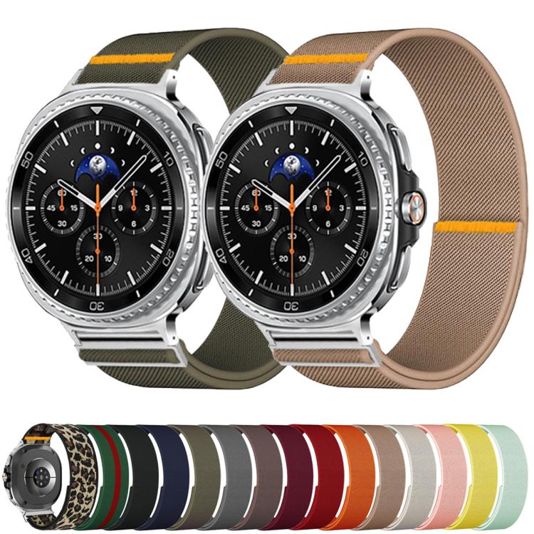 For Samsung Galaxy Watch8 / Watch8 Classic Adjustable Single Loop Elastic Nylon Watch Band(Milk Tea) - free shipping - PMC TechLife - Order now!