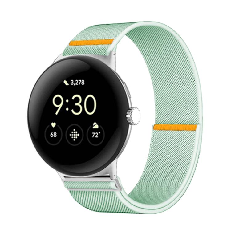 For Google Pixel Watch 3 45mm Adjustable Single Loop Elastic Nylon Watch Band(Mint Green) - free shipping - PMC TechLife - Order now!