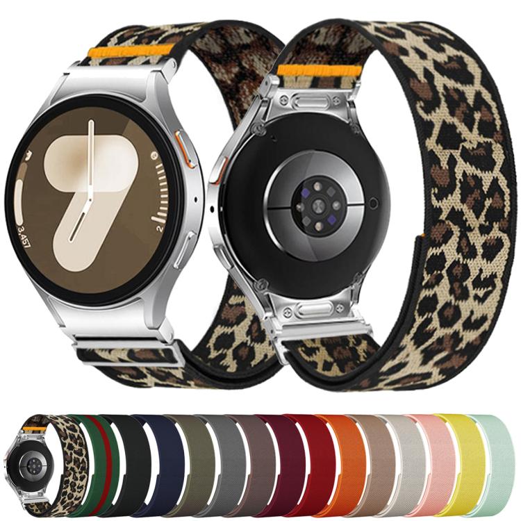 For Samsung Galaxy Watch FE / 7 / 6 / 5 / 4 Adjustable Single Loop Elastic Nylon Watch Band(Pink) - free shipping - PMC TechLife - Order now!