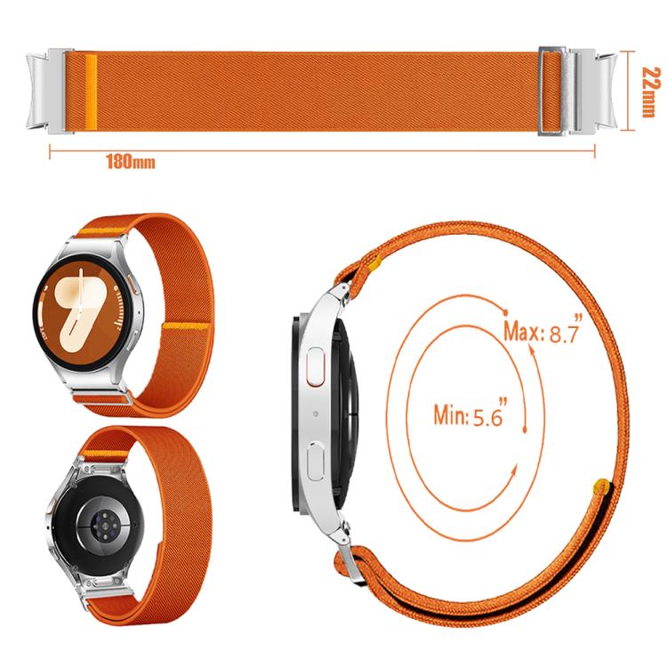 For Samsung Galaxy Watch FE / 7 / 6 / 5 / 4 Adjustable Single Loop Elastic Nylon Watch Band(Smokey Purple) - free shipping - PMC TechLife - Order now!