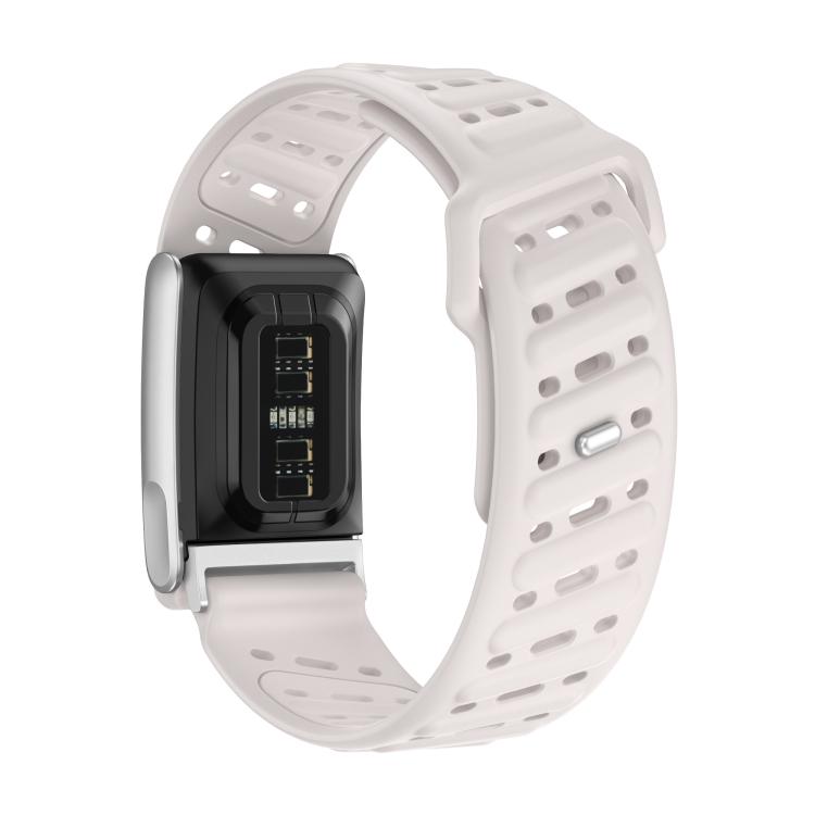 Reverse Buckle Sports Breathable Silicone Watch Band For WHOOP 5.0 Electrocardiogram(Starlight) - free shipping - PMC TechLife - Order now!