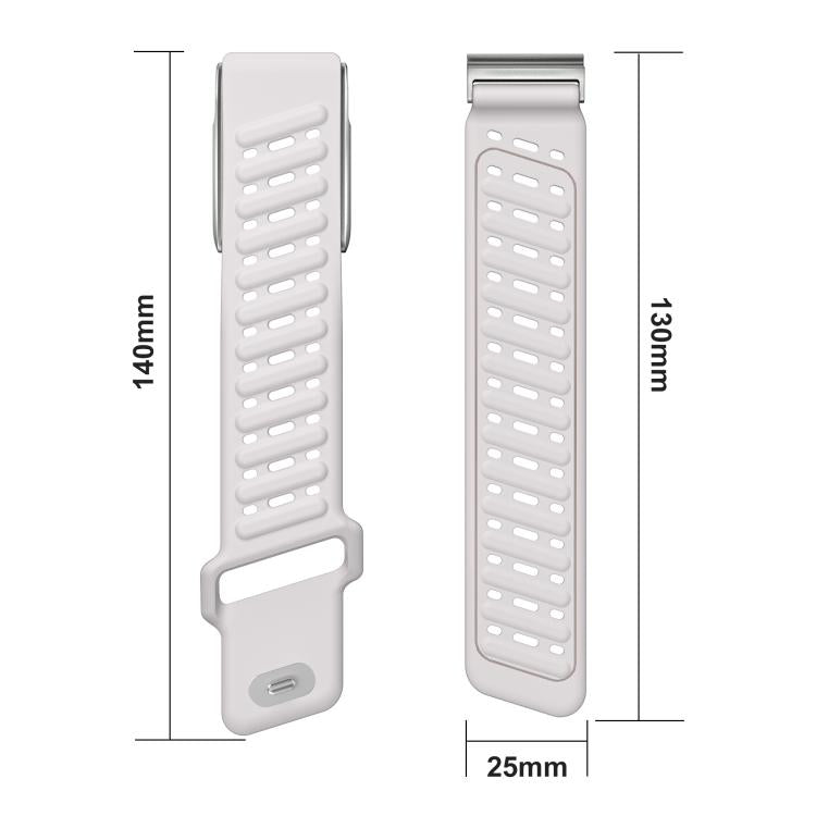 Reverse Buckle Sports Breathable Silicone Watch Band For WHOOP 5.0 Regular(Black Light Gray) - free shipping - PMC TechLife - Order now!