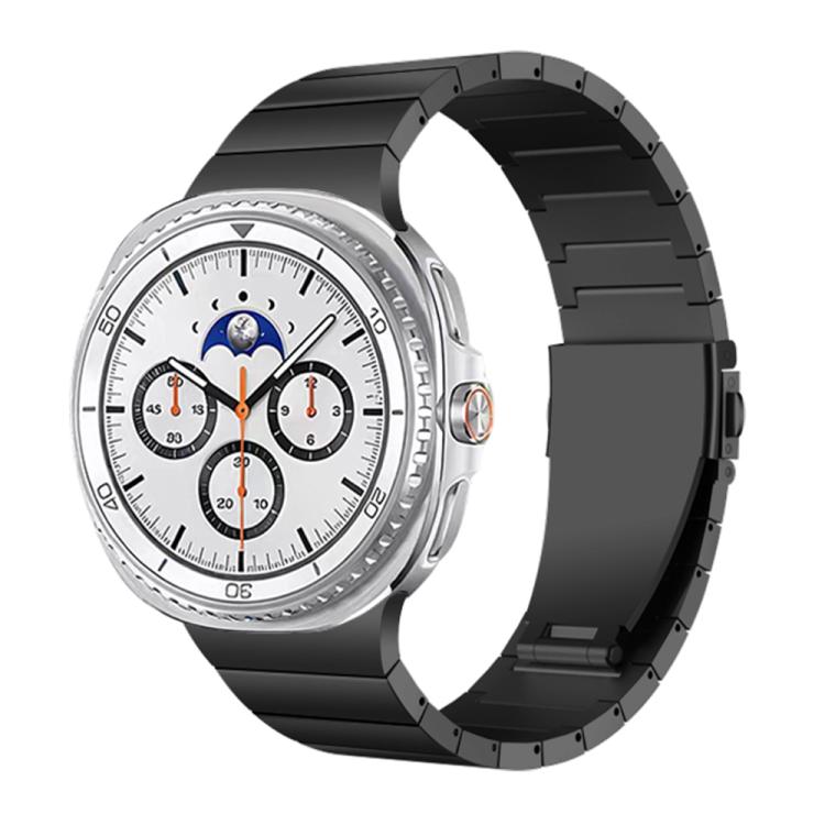 For Samsung Galaxy Watch8 / Watch8 Classic Integrated One Bead Stainless Steel Watch Band(Black) - free shipping - PMC TechLife - Order now!