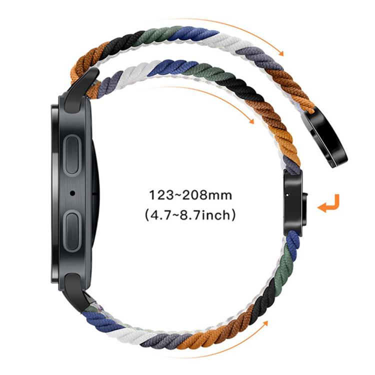 For Samsung Galaxy Watch8 / Watch8 Classic Loop Magnetic Buckle Braided Nylon Watch Band(Space Gray) - free shipping - PMC TechLife - Order now!