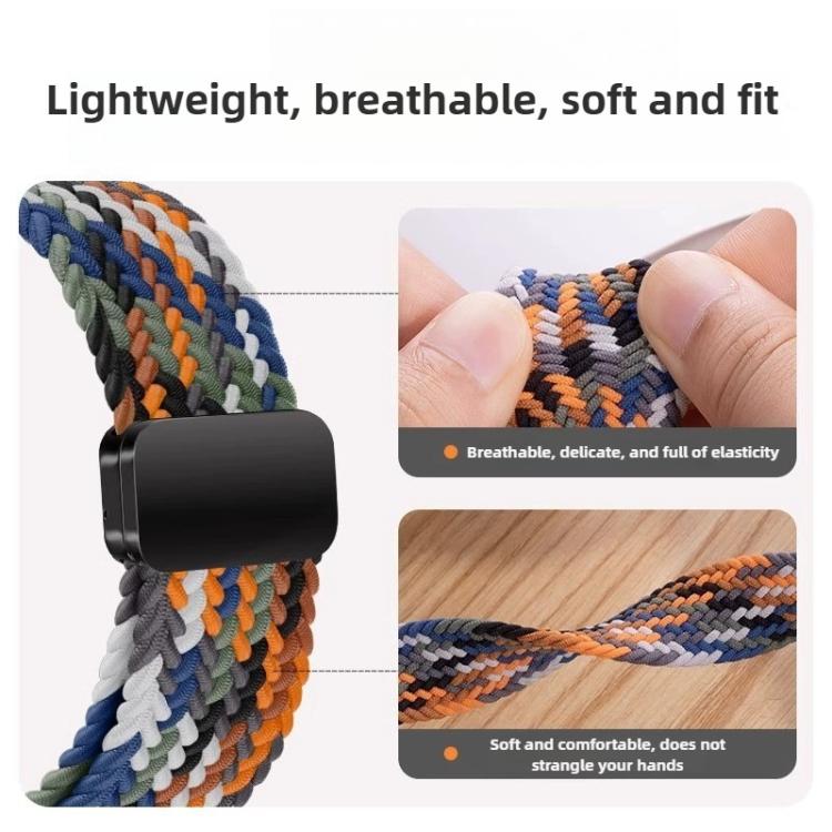 For Samsung Galaxy Watch8 / Watch8 Classic Loop Magnetic Buckle Braided Nylon Watch Band(Blueberry) - free shipping - PMC TechLife - Order now!