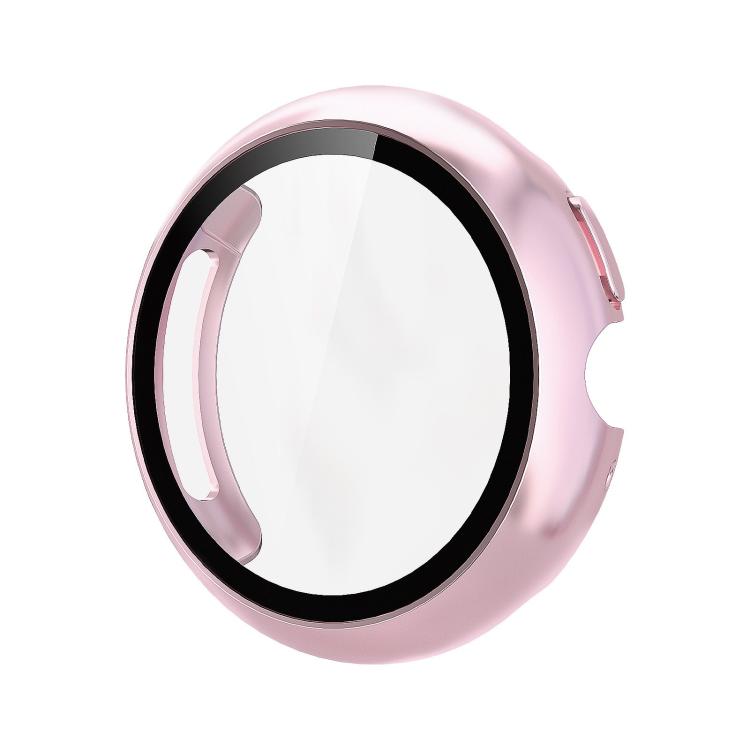 For Google Pixel Watch4 45mm Tempered Film Integrated PC Watch Protective Cover(Rose Pink) - free shipping - PMC TechLife - Order now!