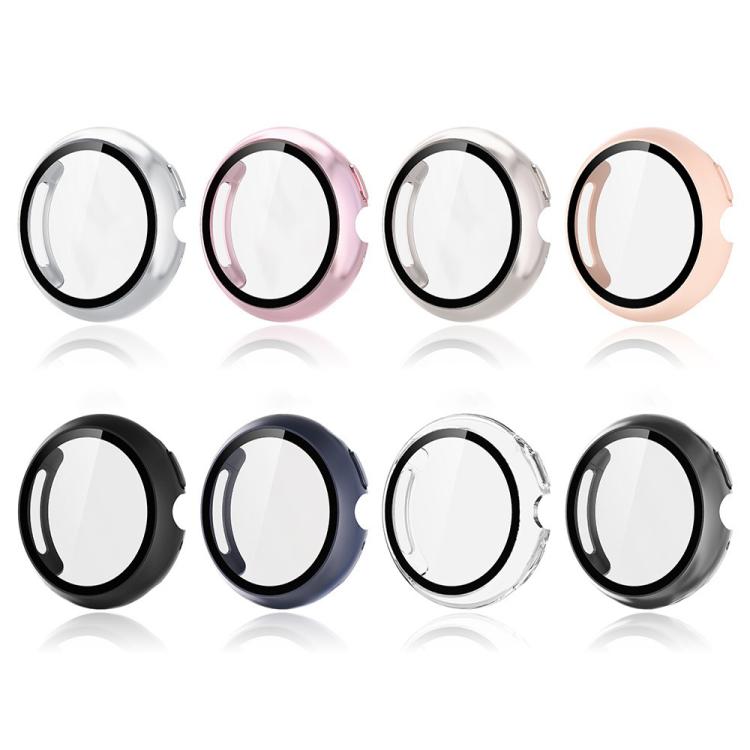 For Google Pixel Watch4 41mm Tempered Film Integrated PC Watch Protective Cover(Pink) - free shipping - PMC TechLife - Order now!
