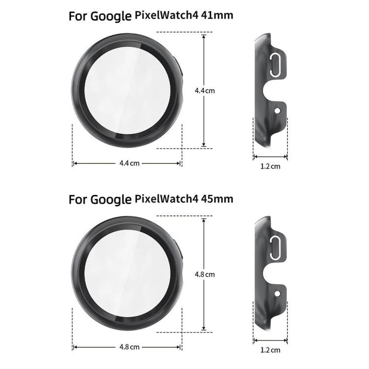For Google Pixel Watch4 45mm Tempered Film Integrated PC Watch Protective Cover(Midnight Blue) - free shipping - PMC TechLife - Order now!