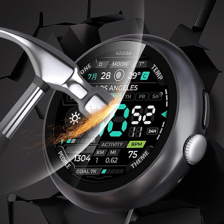 For Google Pixel Watch4 41mm Tempered Film Integrated PC Watch Protective Cover(Black) - free shipping - PMC TechLife - Order now!