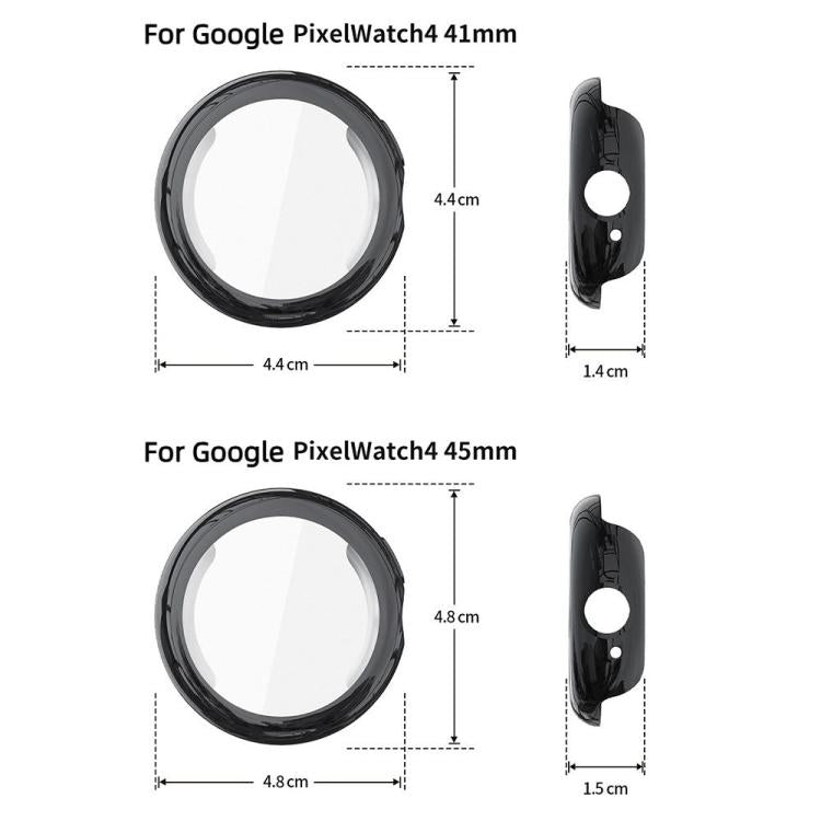For Google Pixel Watch4 45mm Full Coverage Electroplated TPU Watch Protective Cover(Black) - free shipping - PMC TechLife - Order now!