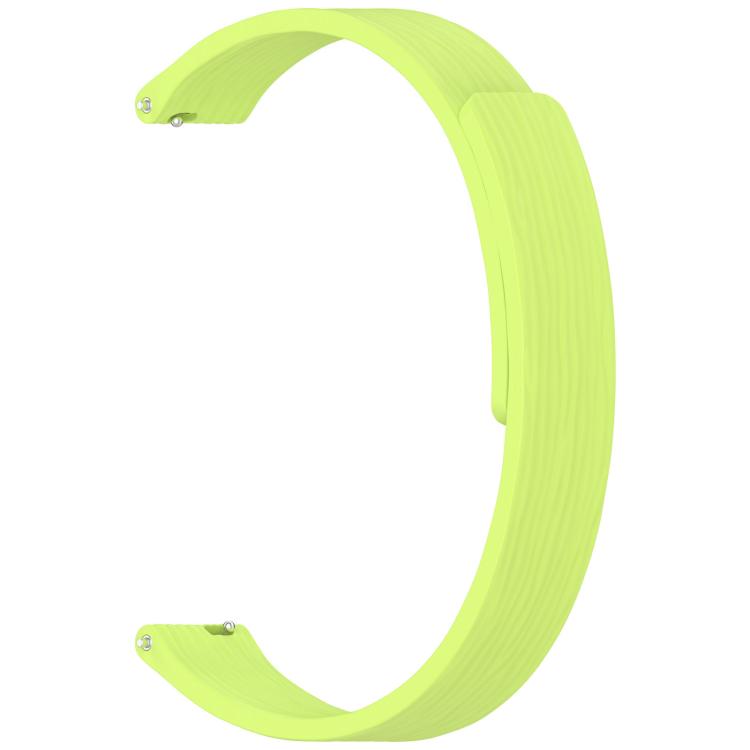 12mm Striped Soft Magnetic Silicone Watch Band(Green) - free shipping - PMC TechLife - Order now!