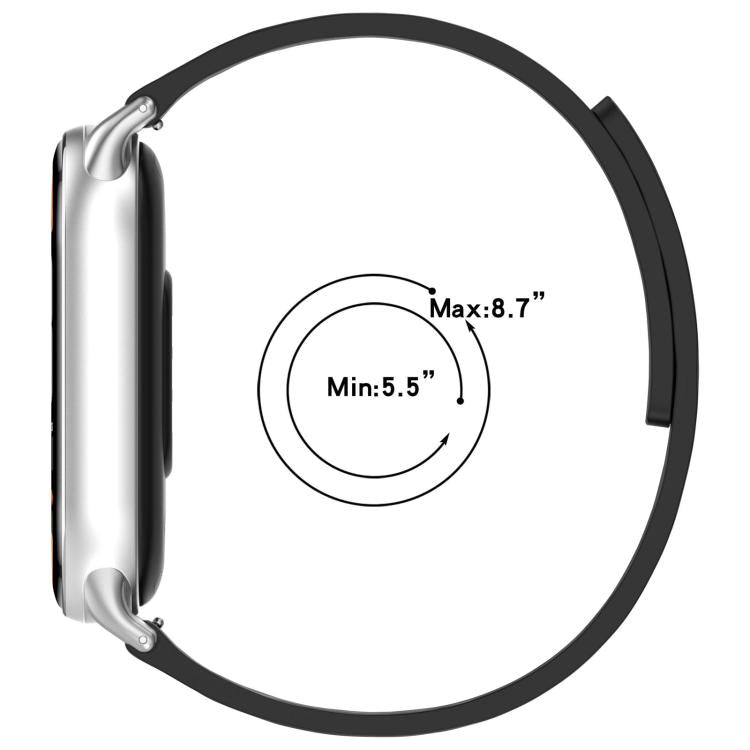 12mm Striped Soft Magnetic Silicone Watch Band(Pink Blue) - free shipping - PMC TechLife - Order now!