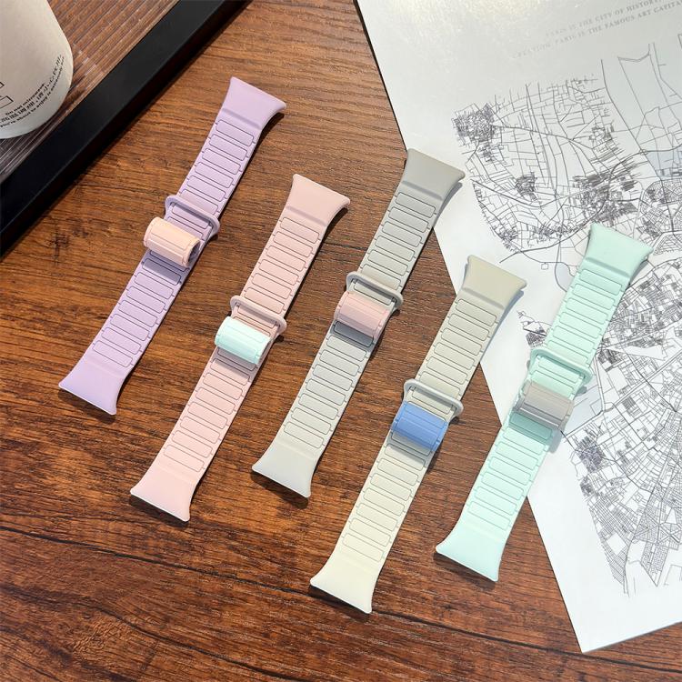 For Xiaomi Smart Band 9 Pro / Redmi Watch 5 Tri-Beads Magnetic Silicone Watch Band(Light Mint Starlight) - free shipping - PMC TechLife - Order now!