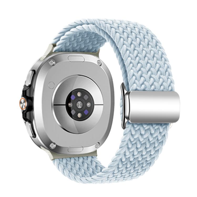 For Samsung Galaxy Watch8 / Watch8 Classic Magnetic Buckle Braided Nylon Watch Band(Misty Blue) - free shipping - PMC TechLife - Order now!