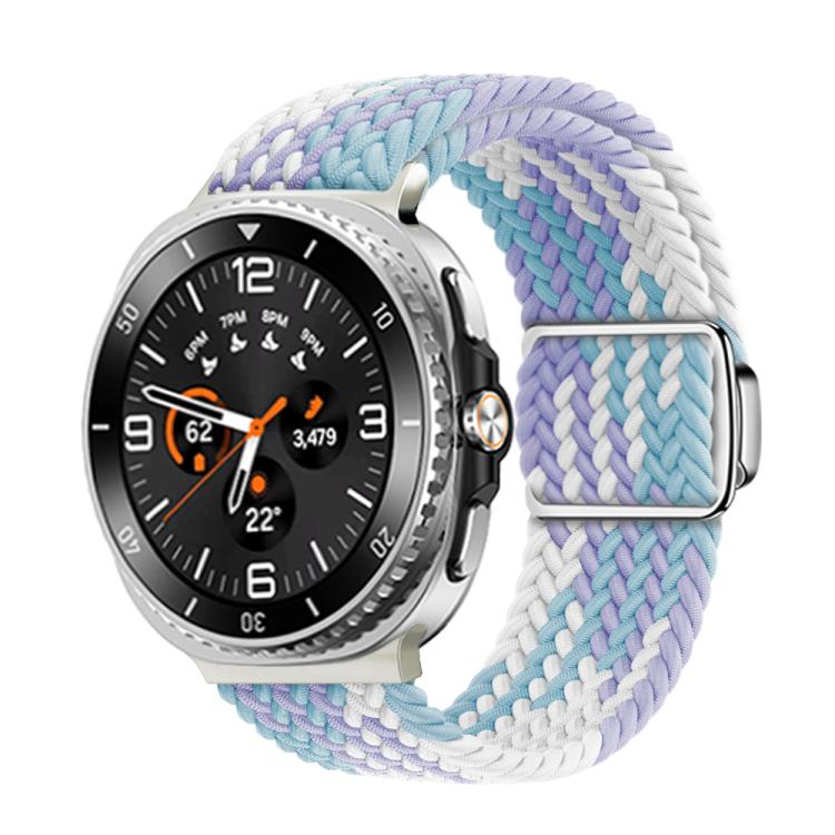 For Samsung Galaxy Watch8 / Watch8 Classic Magnetic Buckle Braided Nylon Watch Band(Violet) - free shipping - PMC TechLife - Order now!