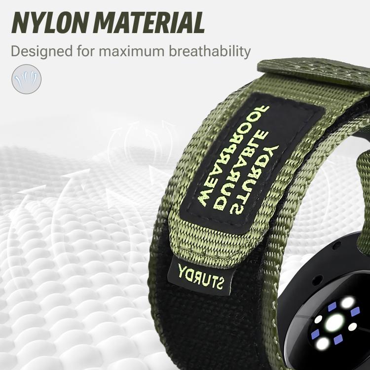 For Samsung Galaxy Watch8 / Watch8 Classic Two Sections Nylon Hook And Loop Fastener Watch Band(Gray) - free shipping - PMC TechLife - Order now!