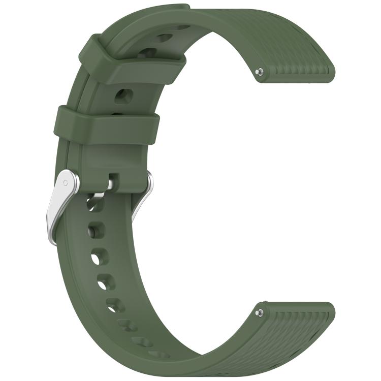 For OnePlus Watch 3 43mm Rhombic Texture Groove Silicone Watch Band(Dark Green) - free shipping - PMC TechLife - Order now!