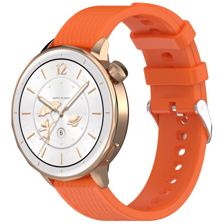 For OnePlus Watch 3 43mm Rhombic Texture Groove Silicone Watch Band(Orange) - free shipping - PMC TechLife - Order now!