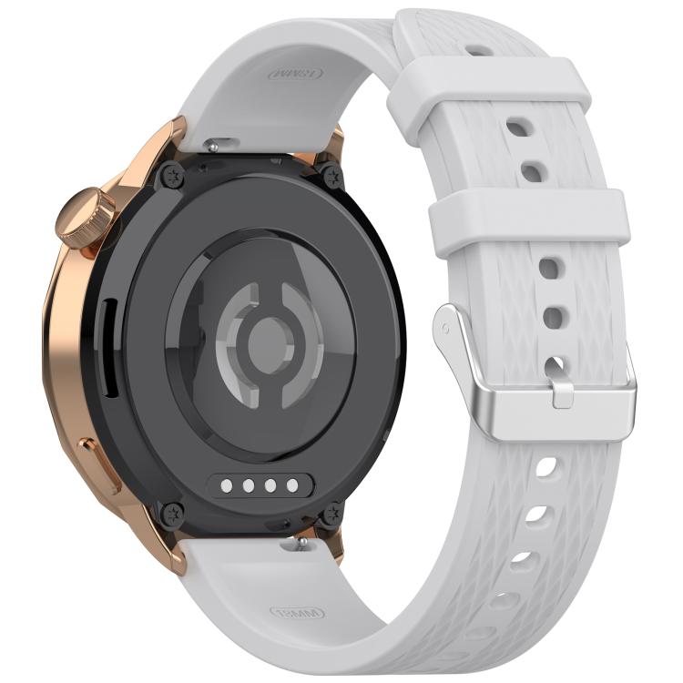 For OnePlus Watch 3 43mm Rhombic Texture Groove Silicone Watch Band(Gray) - free shipping - PMC TechLife - Order now!