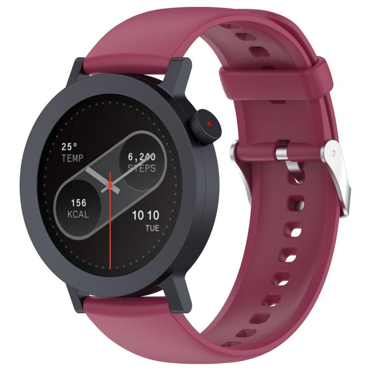 For CMF Watch 3 Pro / CMF Watch Pro2 Solid Color Silicone Watch Band(Wine Red) - free shipping - PMC TechLife - Order now!