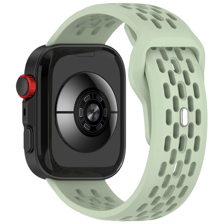 For Huawei Watch Fit4 / Fit4 Pro / Fit3 Mesh Silver Reverse Steel Buckle Silicone Watch Band(Green) - free shipping - PMC TechLife - Order now!